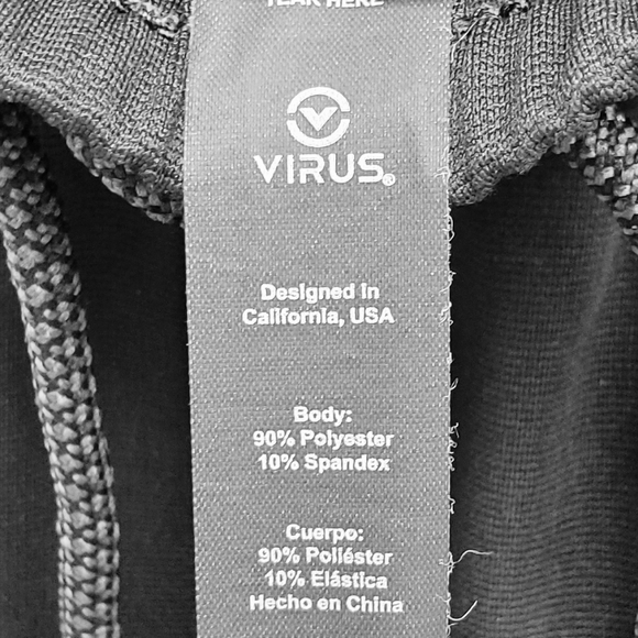 Virus Men's Black Joggers - Picture 3 of 4